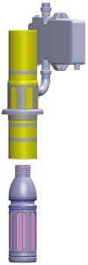 Filling valve flow meter